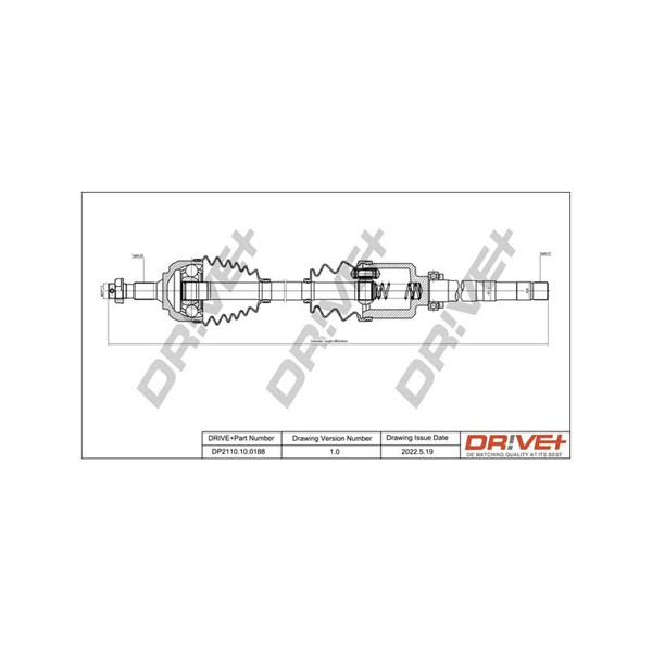 Drivaxel, framaxel höger Drivaxel, framaxel höger