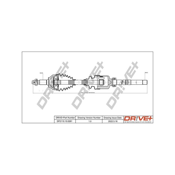 Drivaxel, framaxel höger Drivaxel, framaxel höger