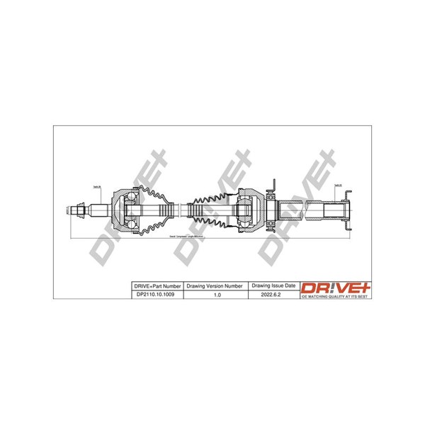 Drivaxel, framaxel höger Drivaxel, framaxel höger