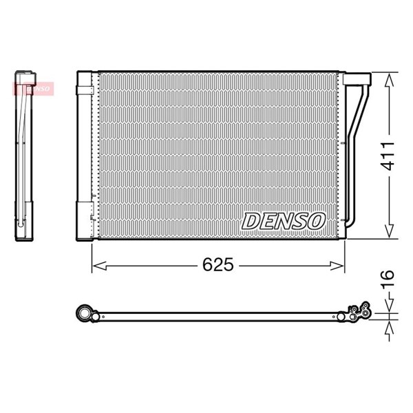 Kondensor, klimatanläggning Denso DCN05022 DENSO