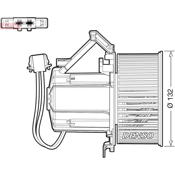 Kupéfläkt 12V Denso DEA02009 DENSO