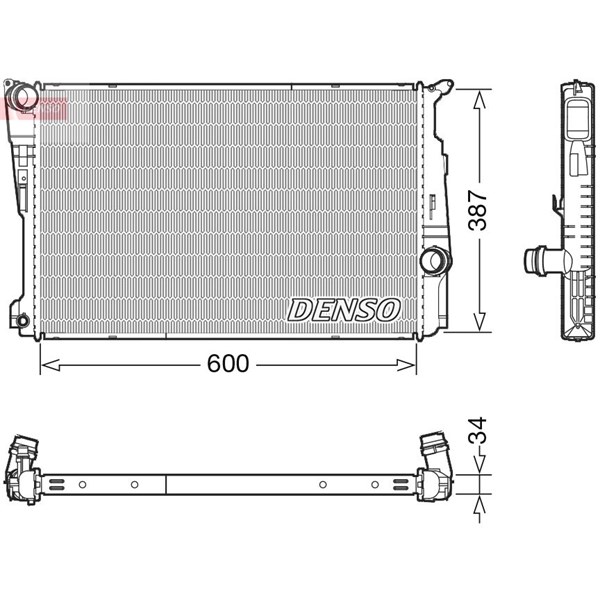 Kylare, motorkylning Denso DRM05006 DENSO