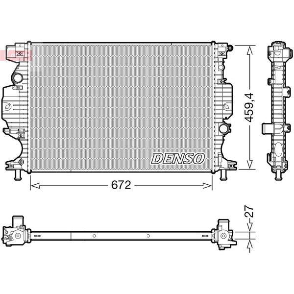 Kylare, motorkylning Denso DRM10120 DENSO