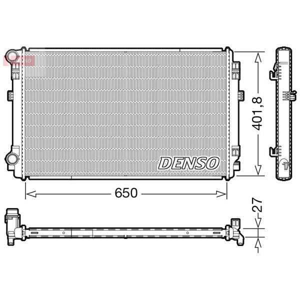 Kylare, motorkylning Denso DRM32048 DENSO