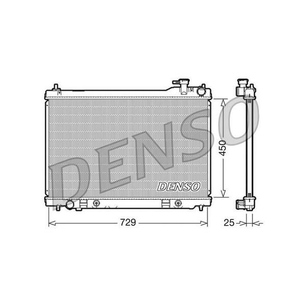 Kylare, motorkylning Denso DRM46100 DENSO