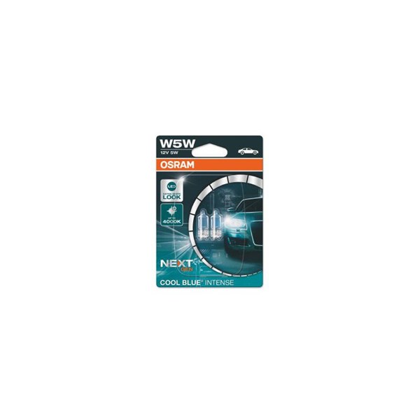Glödlampa OSRAM COOL BLUE INTENSE  W5W W2,1x9,5d, Bak, Fram, Fram OSRAM