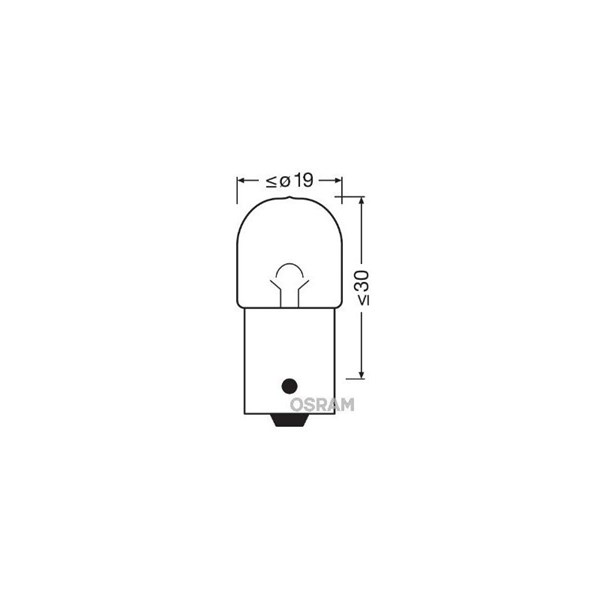 Glödlampa OSRAM ULTRA LIFE R10W BA15s, Fram, Bak Osram 5008ULT-02 OSRAM