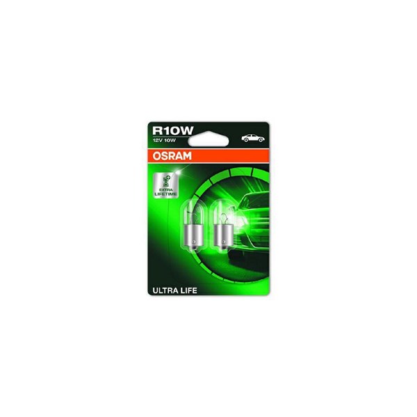 Glödlampa OSRAM ULTRA LIFE R10W BA15s, Fram, Bak Osram 5008ULT-02 OSRAM Glödlampa OSRAM ULTRA LIFE R10W BA15s, Fram, Bak Osram 5008ULT-02 OSRAM