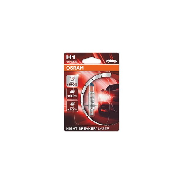 Halogenlampa OSRAM NIGHT break LASER next gen H1 P14,5s Osram 641 OSRAM