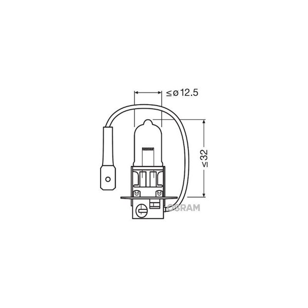 Halogenlampa OSRAM NIGHT break LASER next gen H3 PK22s Osram 6415 OSRAM