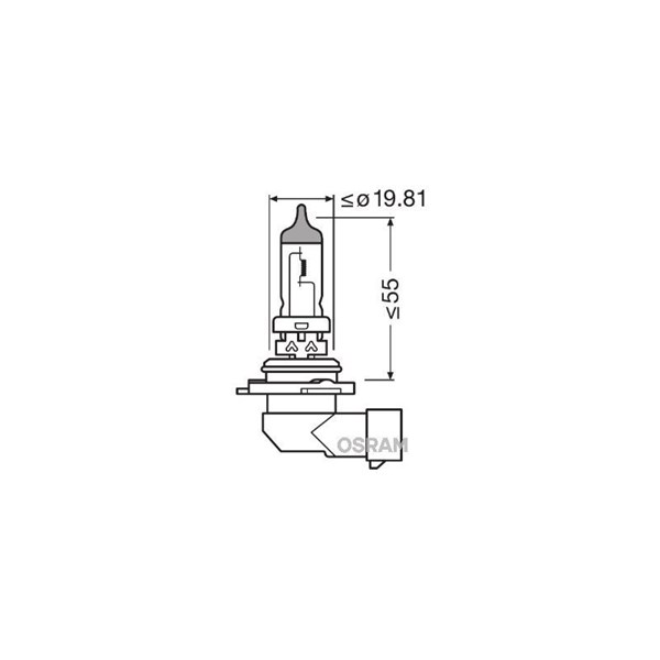 Halogenlampa OSRAM NIGHT break LASER next gen Hb4 P22d Osram 9006 OSRAM