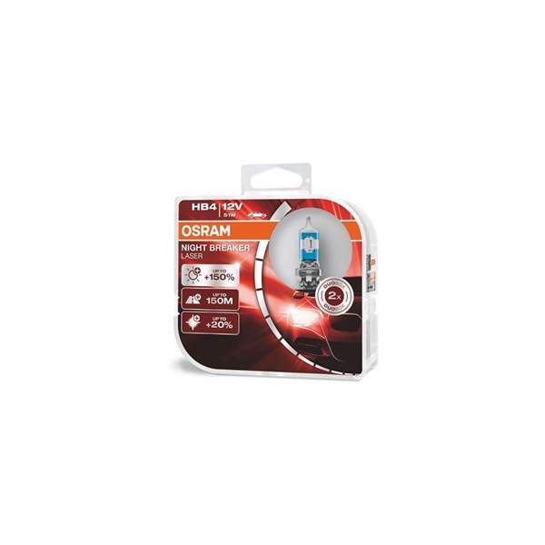 Halogenlampa OSRAM NIGHT break LASER next gen Hb4 P22d Osram 9006 OSRAM