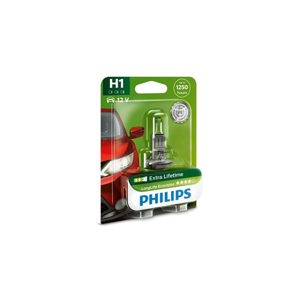 Halogenlampa PHILIPS LongLife EcoVision H1 P14,5s Philips 12258LL