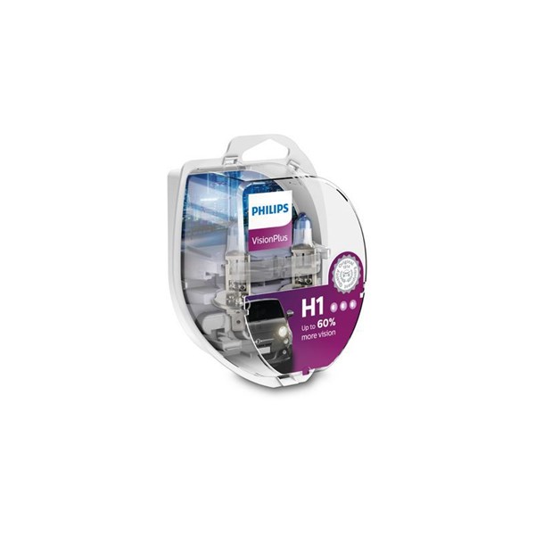 Halogenlampa PHILIPS VisionPlus H1 P14,5s 12V Philips 12258VPS2