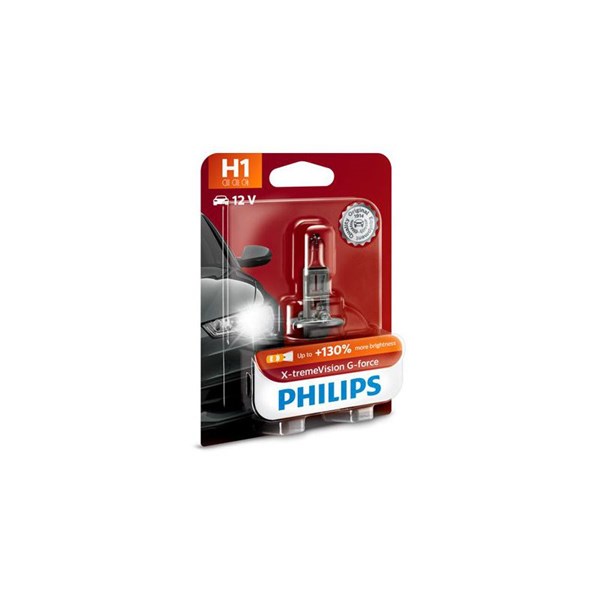 Halogenlampa PHILIPS X-tremeVision G-force H1 P14,5s Philips 1225