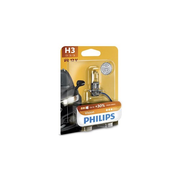 Halogenlampa PHILIPS Vision H3 PK22s 12V Philips 12336PRB1