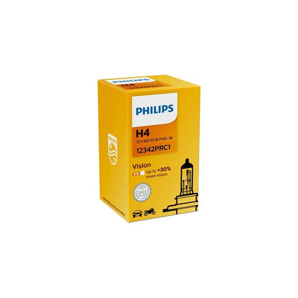 Halogenlampa  PHILIPS Vision H4 P43t-38 12V Philips 12342PRC1