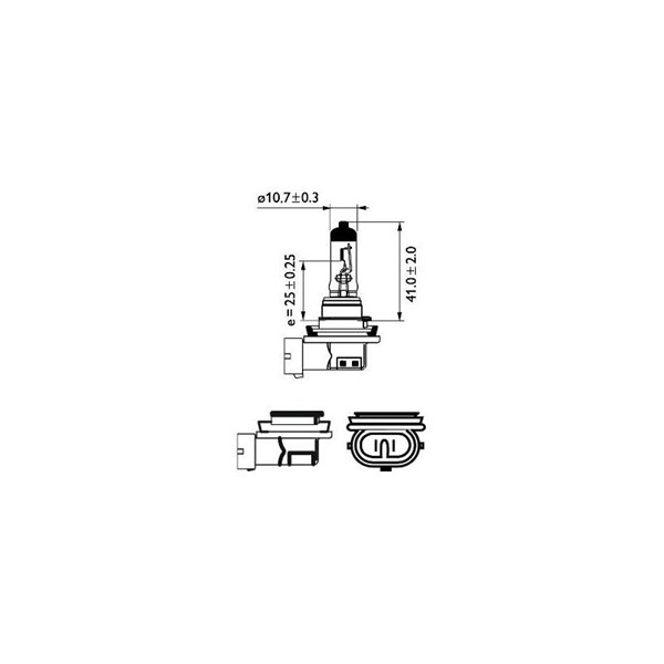 Xenonlampa PHILIPS H8 PGJ19-1 12V Philips 12360C1
