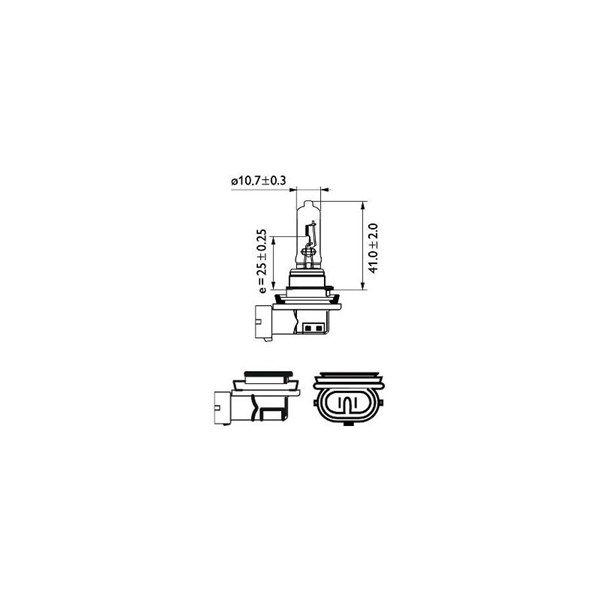 Halogenlampa PHILIPS Vision H9 PGJ19-5 12V Philips 12361C1 Halogenlampa PHILIPS Vision H9 PGJ19-5 12V Philips 12361C1