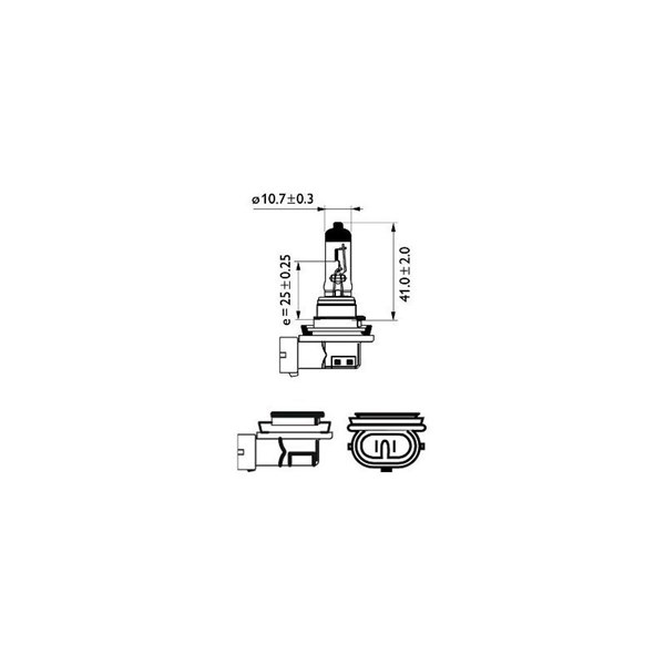 Halogenlampa PHILIPS LongLife EcoVision H11 PGJ19-2 Philips 12362