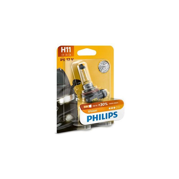 Halogenlampa PHILIPS Vision H11 PGJ19-2 12V Philips 12362PRB1