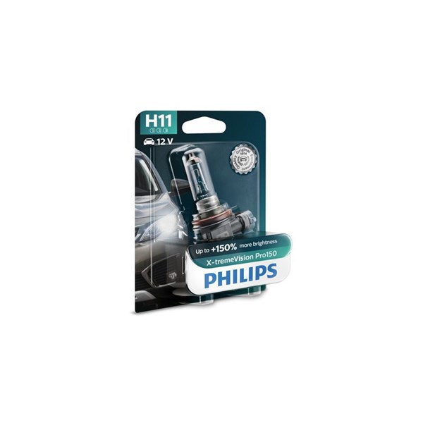 Halogenlampa PHILIPS X-tremeVision Pro150 H11 PGJ19-2 Philips 123
