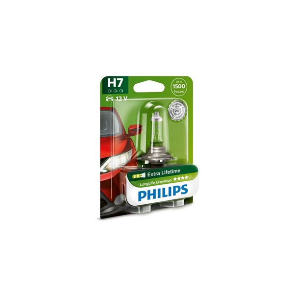 Halogenlampa PHILIPS LongLife EcoVision H7 PX26d Philips 12972LLE