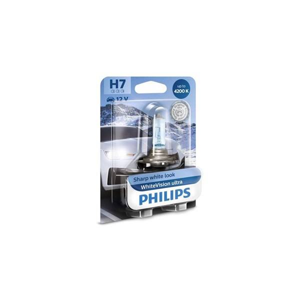 Halogenlampa PHILIPS WhiteVision ultra H7 PX26d Philips 12972WVUB