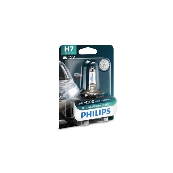 Halogenlampa PHILIPS X-tremeVision Pro150 H7 PX26d Philips 12972X