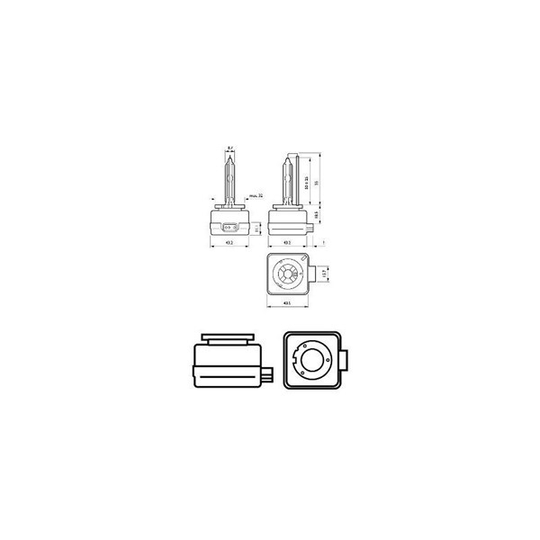 Xenonlampa PHILIPS Xenon X-tremeVision gen2 D1S Pk32d-2 Philips 8