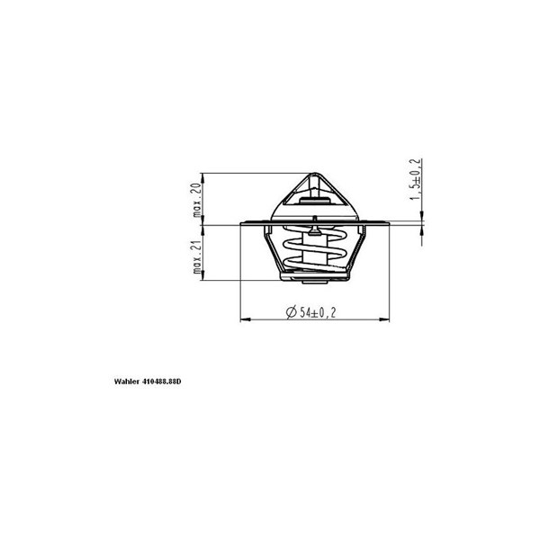 Termostat, kylvätska Borgwarner (wahler) 410488.88D BorgWarner (Wahler)