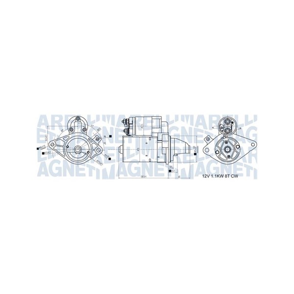 Startmotor 12V Magneti marelli 063721407010 MAGNETI MARELLI