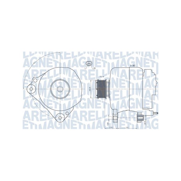 Generator 14V 110A Magneti marelli 063731810010 MAGNETI MARELLI