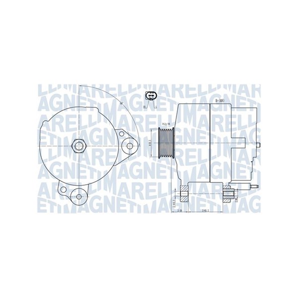 Generator 14V 110A Magneti marelli 063731817010 MAGNETI MARELLI