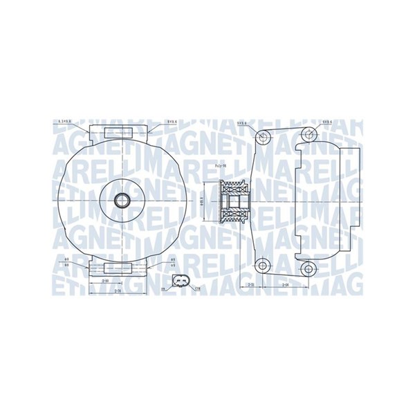 Generator 14V 200A Magneti marelli 063731840010 MAGNETI MARELLI