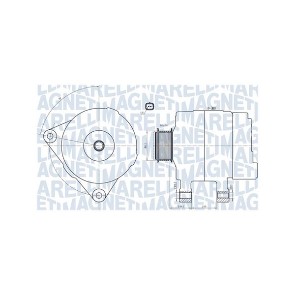 Generator 14V 150A Magneti marelli 063732033010 MAGNETI MARELLI