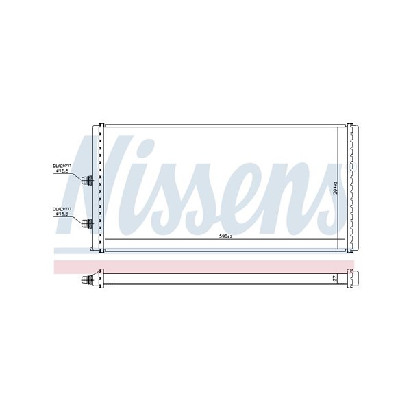 Kylare, motorkylning, Fram Nissens 606517 NISSENS
