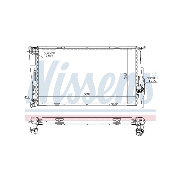 Kylare, motorkylning Nissens 60785A NISSENS