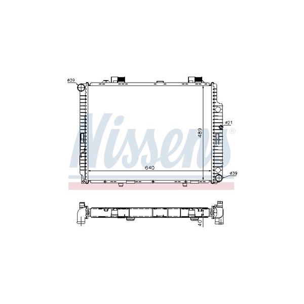 Kylare, motorkylning Nissens 62598A NISSENS