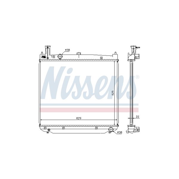 Kylare, motorkylning Nissens 64649A NISSENS Kylare, motorkylning Nissens 64649A NISSENS
