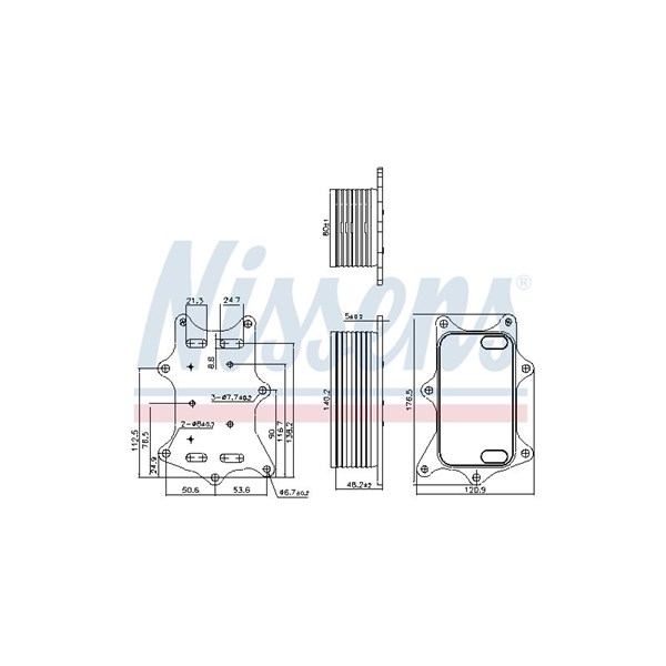 Oljekylare, motor Nissens 91275 NISSENS Oljekylare, motor Nissens 91275 NISSENS