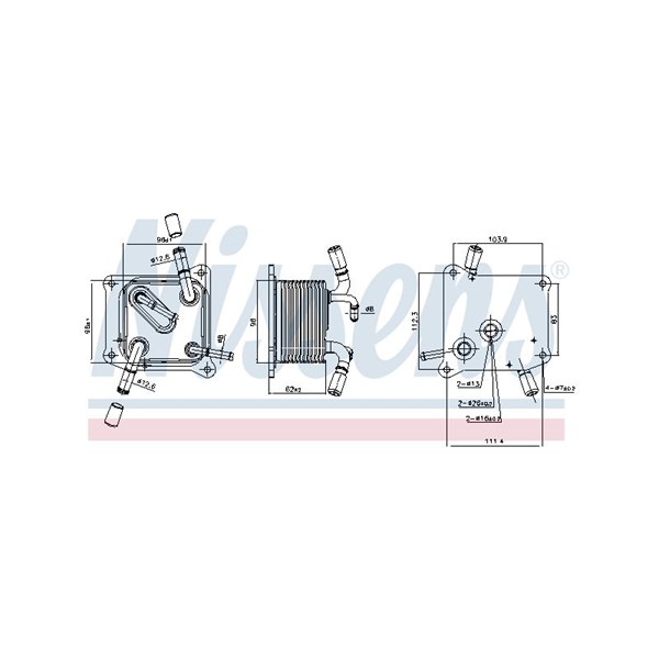 Oljekylare, motor Nissens 91294 NISSENS Oljekylare, motor Nissens 91294 NISSENS