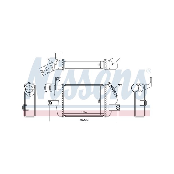 Intercooler Nissens 96373 NISSENS
