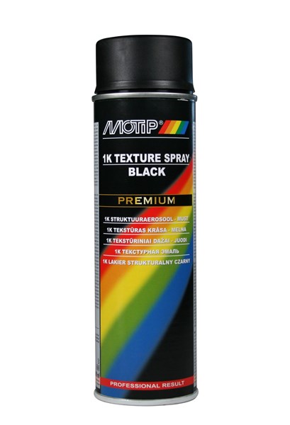 1k Strukturlack Svart Motip, 500ml, Universal