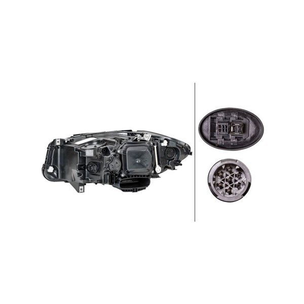 Strålkastare 12V, Höger Hella 1EL 011 087-721 HELLA Strålkastare 12V, Höger Hella 1EL 011 087-721 HELLA