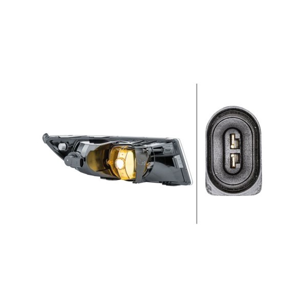 Dimljus 12V, Vänster Hella 1NE 010 299-111 HELLA