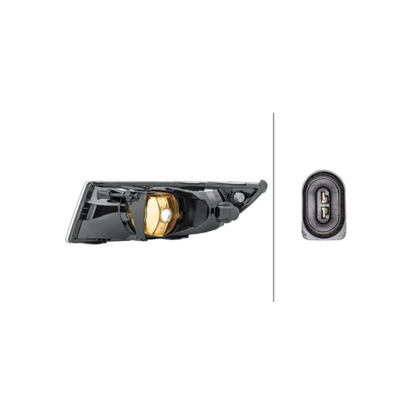 Dimljus 12V, Höger Hella 1NE 010 299-121 HELLA