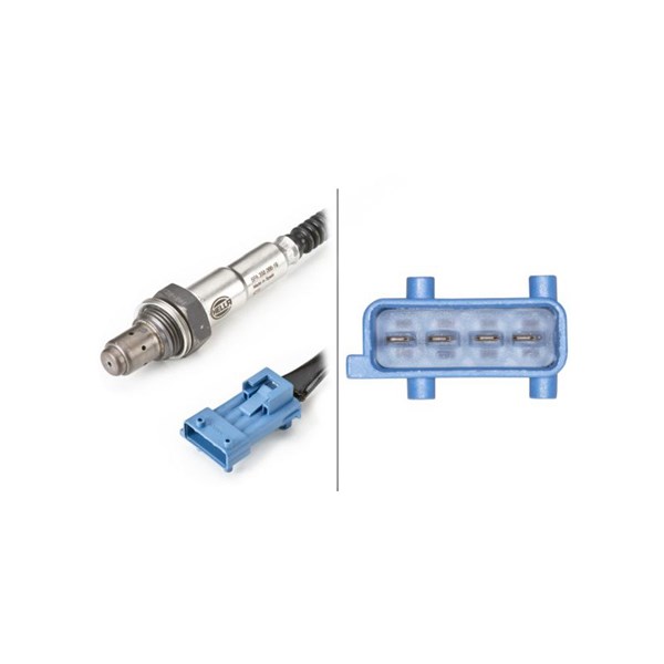 Lambdasond, Fram, Vänster fram, Höger, Vänster Hella 6PA 358 066- HELLA