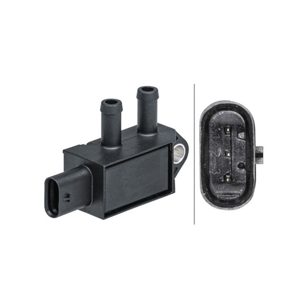 Sensor, avgastryck Hella 6PP 009 403-221 HELLA