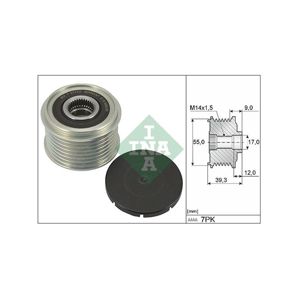 Frihjulskoppling, generator Ina 535 0330 10 INA